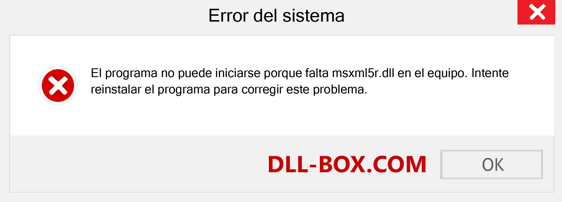 ¿Falta el archivo msxml5r.dll ?. Descargar para Windows 7, 8, 10 - Corregir msxml5r dll Missing Error en Windows, fotos, imágenes