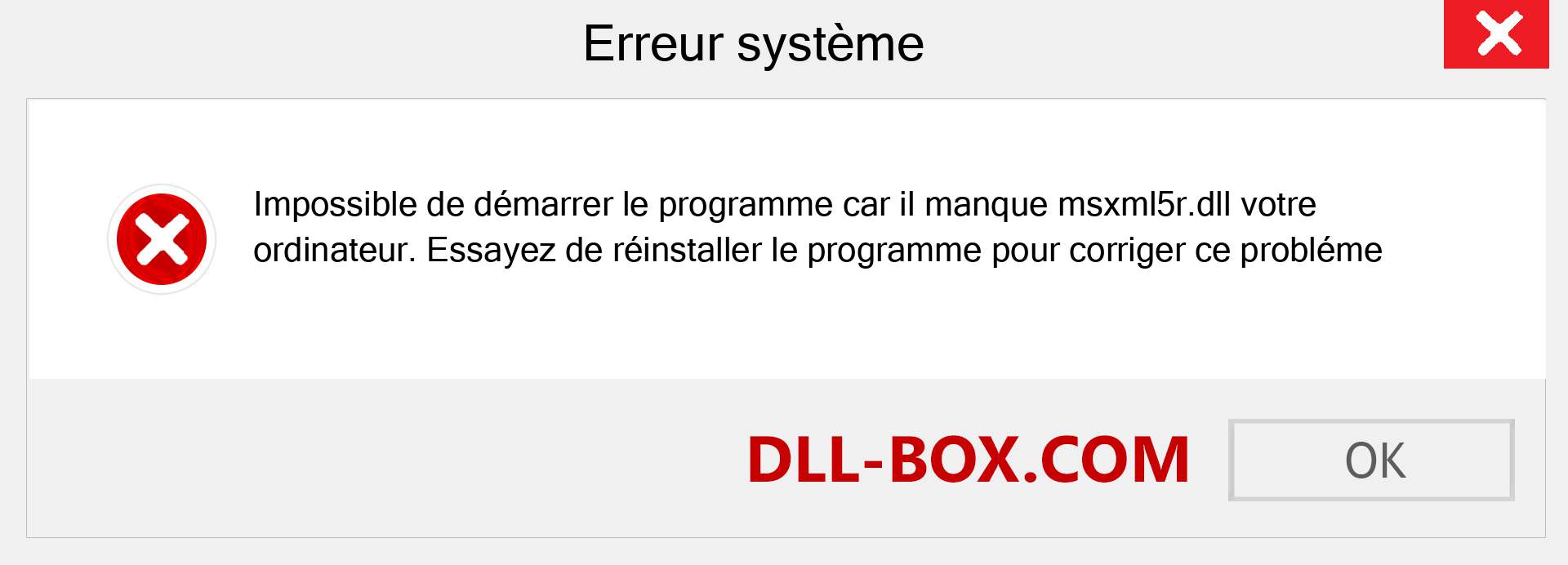 Le fichier msxml5r.dll est manquant ?. Télécharger pour Windows 7, 8, 10 - Correction de l'erreur manquante msxml5r dll sur Windows, photos, images